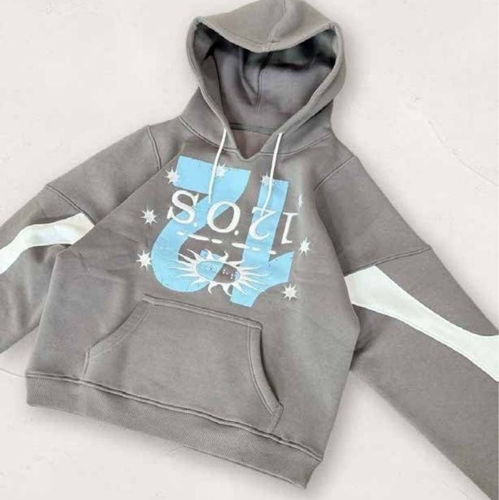 Sleeve Pattern Hoodie