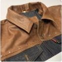 Mens Leather Jacket detail